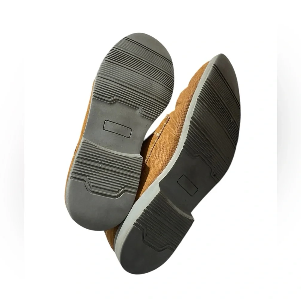 F1- Men's Tan Leather Upper Derby Shoes - size 12